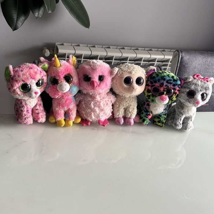 Детски плюшени играчки ty, меки възглавници, играяка еднорог, делфин