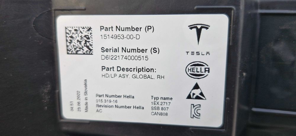 фар за Tesla 3/Y Full Led