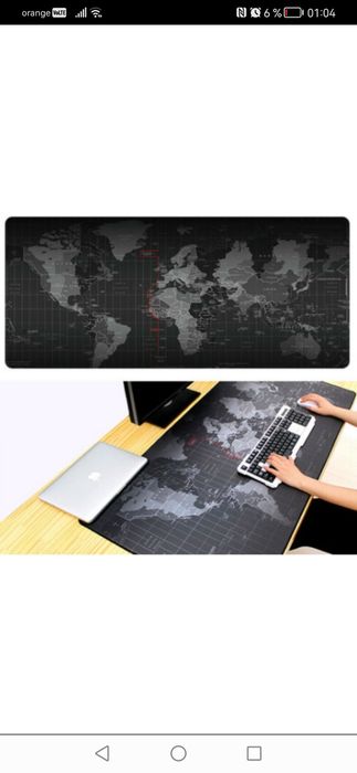 Mouse Pad Profesional World Map - 70 x 40 cm