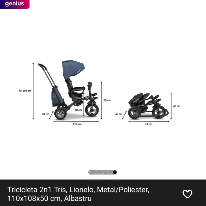 Se Vinde‼️‼️‼️ 
RECENT CUMPĂRATĂ ‼️
PRET:500RON/Ușor negociabil ‼️
Tri