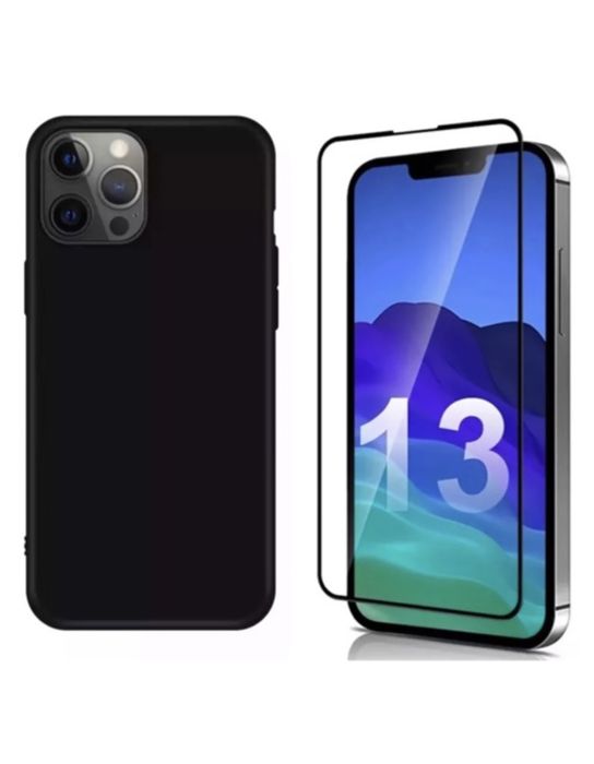 Iphone 13/14/15/1617 PRO MAX AIR Husa Secure Case Slim+Folie Sticla 9D