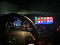 Navigatie android Mercedes C Class w204 facelift Carplay Waze YouTube