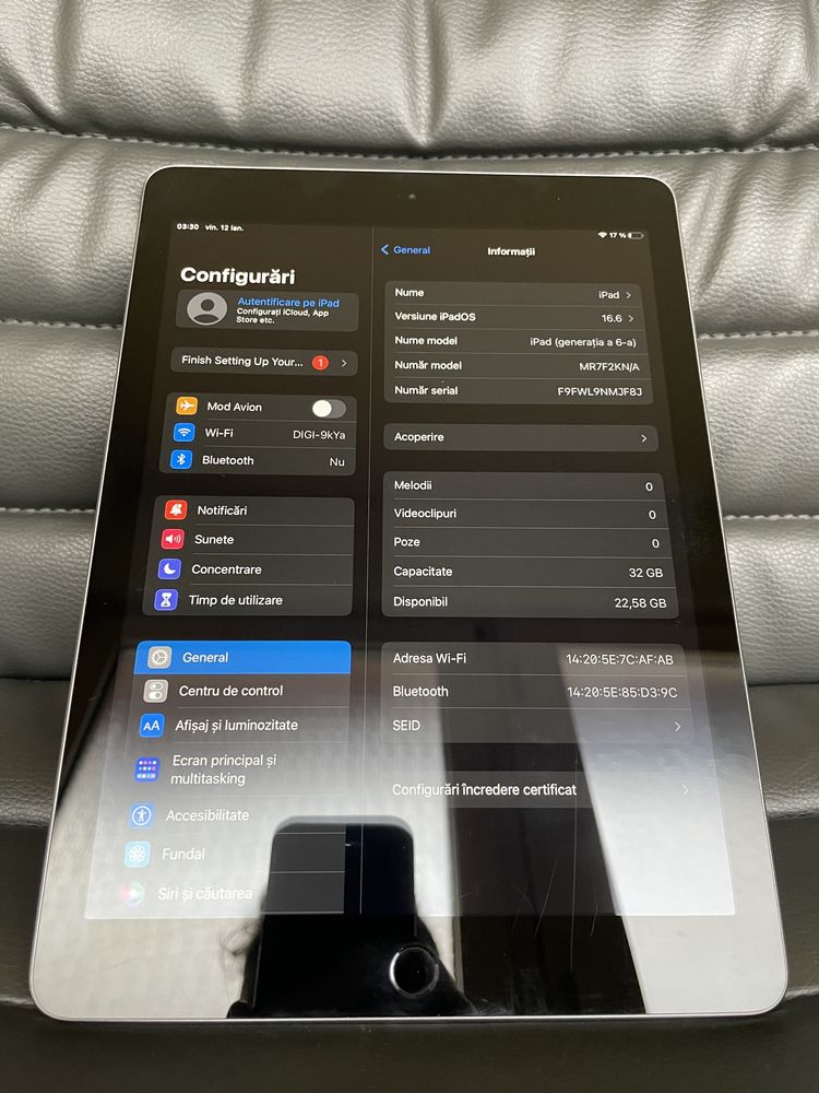 iPad 6 32 GB in stare buna de funcționare