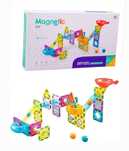 MAGNETIC DIY Магнитен конструктор писта за топчета 61 части