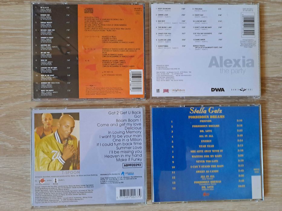 Pachet 4 CD Originale Eurodance anii '90- Alexia, Stella Getz, T-Spoon