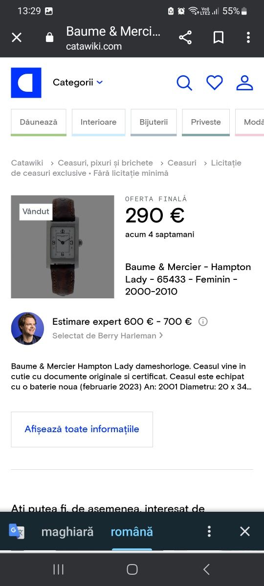 Ceas Baume&Mercier