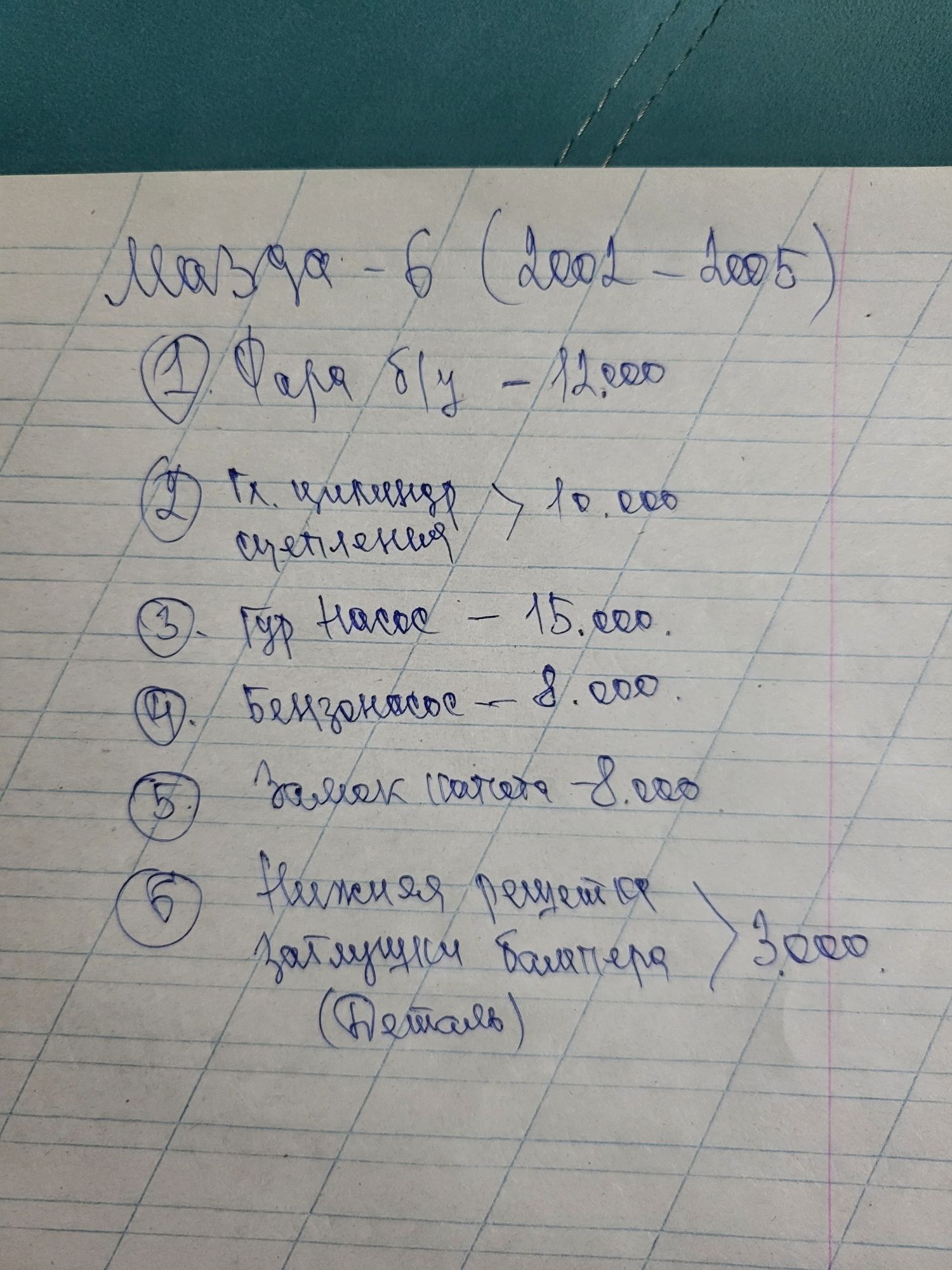 Мазда 6   запчасть