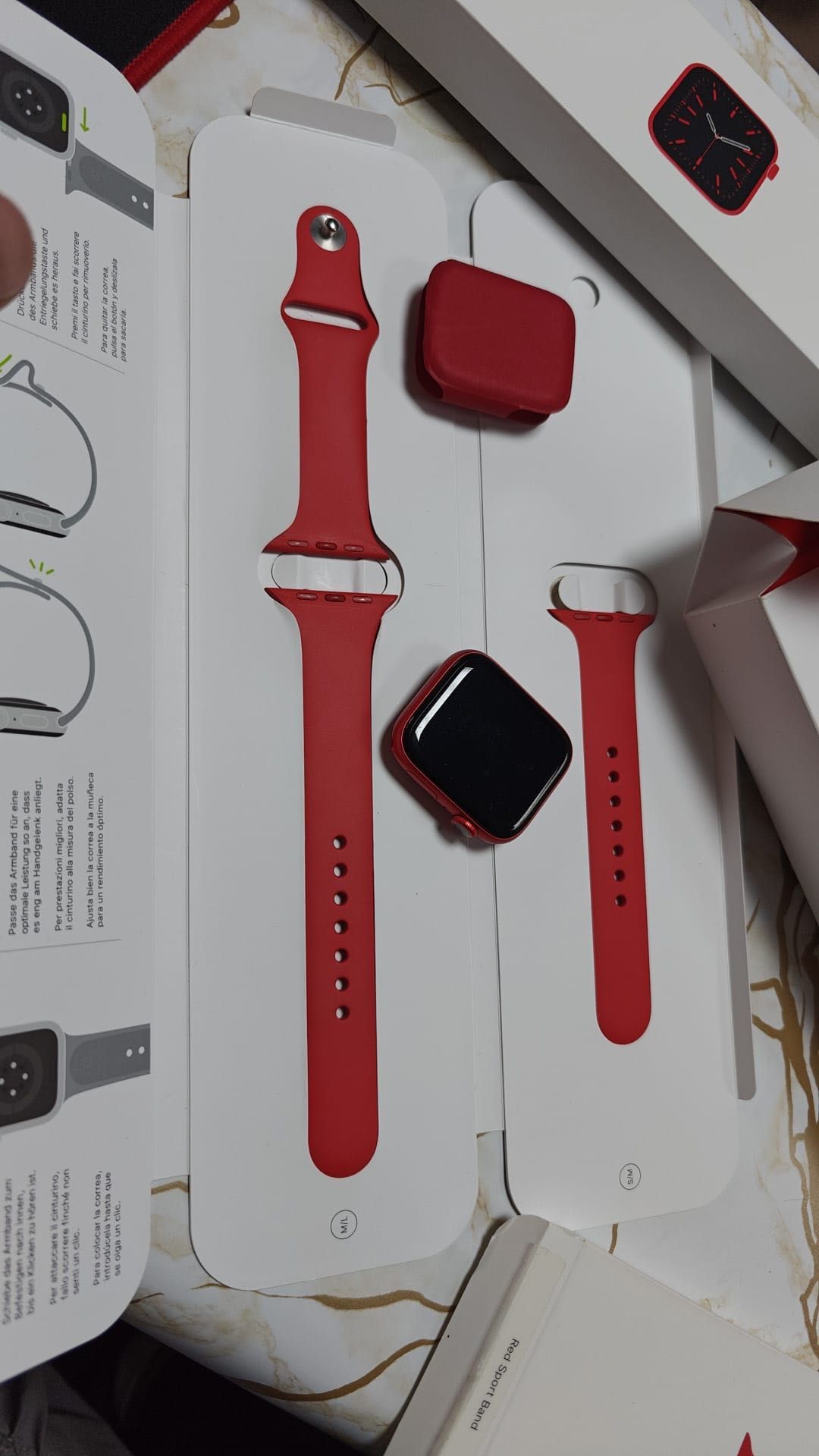 Apple Watch seria 6 44mm red edition