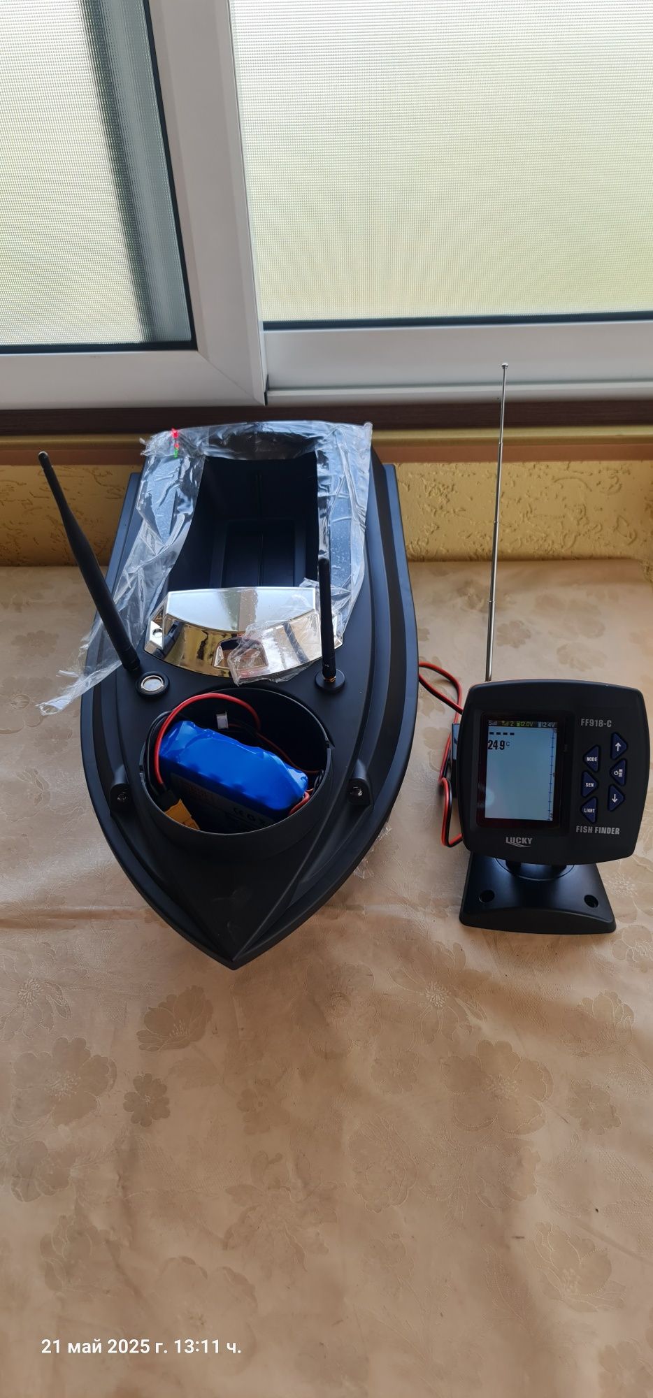 Лодка Flytec V030 с GPS автопилот + гаранция и сонар по ваш избор