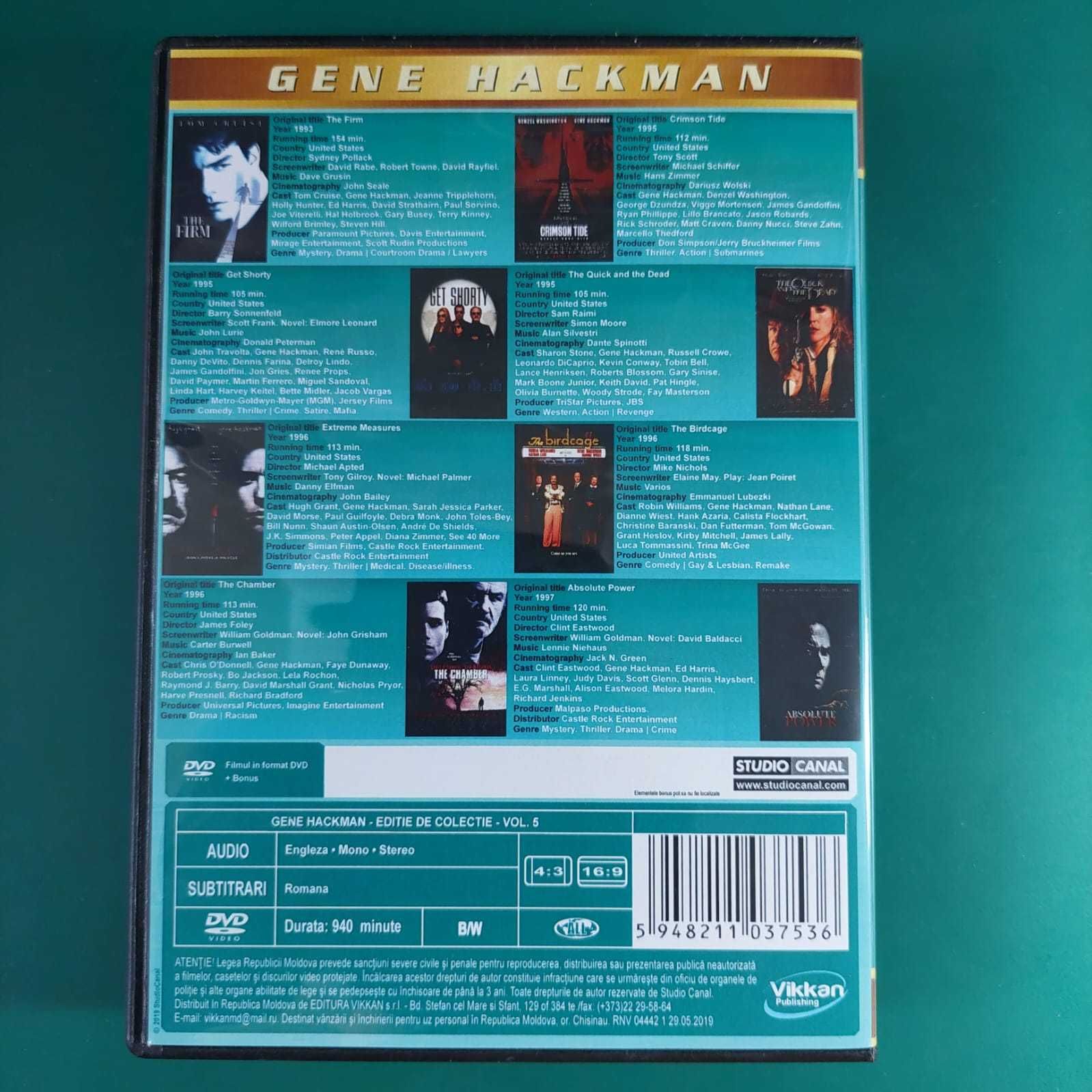 Gene Hackman Collection vol. 5 - 8 DVD - subtitrate in limba romana