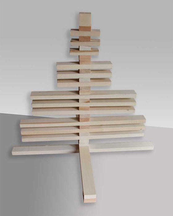 Дървена Коледна Елха Различни Размери и Модели