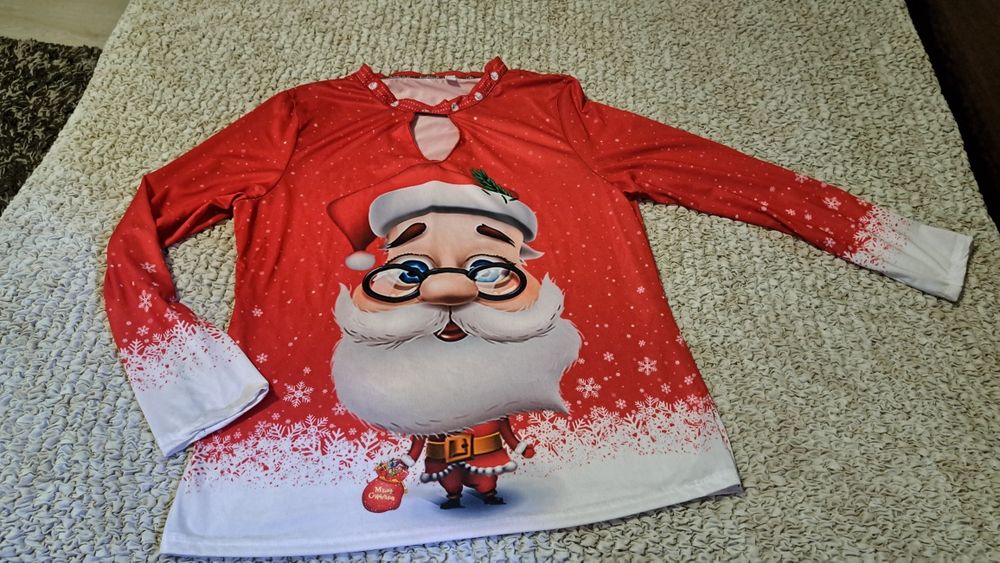 Забавна коледна лека блузка