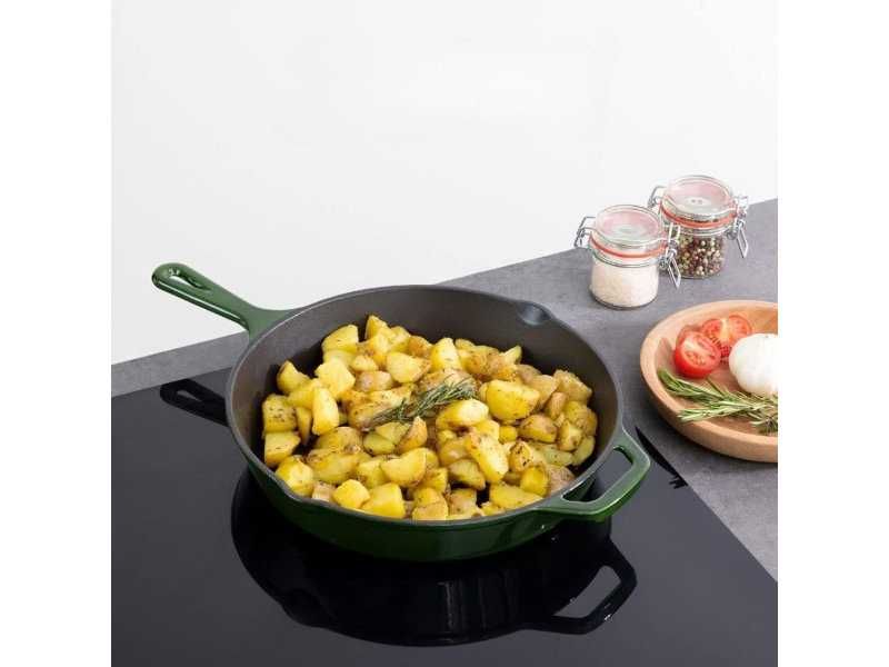 Чугунен Грил Тиган с Емайлирано Покритие Navaris, 30 см