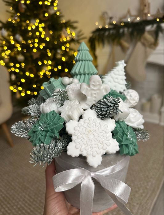 Aranjament craciun din sapun partumat