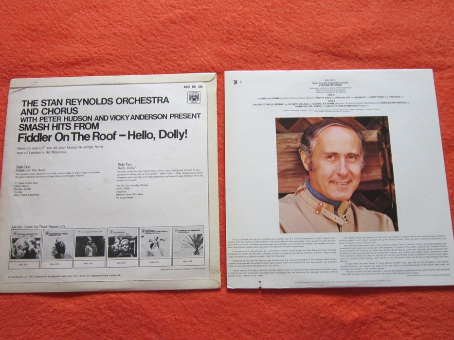 vinil Visions Of Eight-Mancini ,Fiddle On The Roof, Hello Dolly