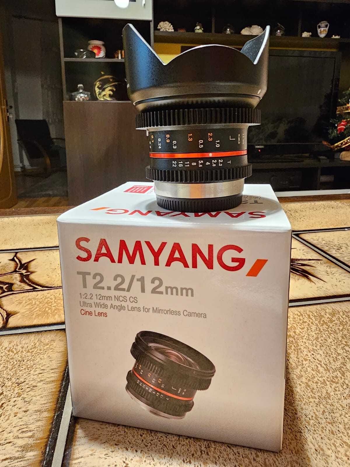 Vand obiectiv SAMYANG 12mm T2.2 VDSLR CINE LENS For MFT