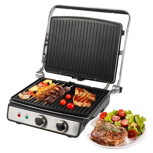 Нов грил/електрическо контактно барбекю за грилове Proficook 2000W