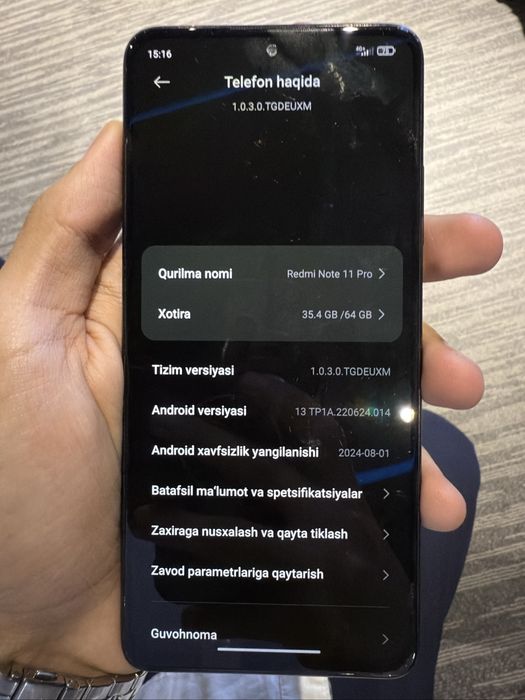 redmi note 11 pro 64/6