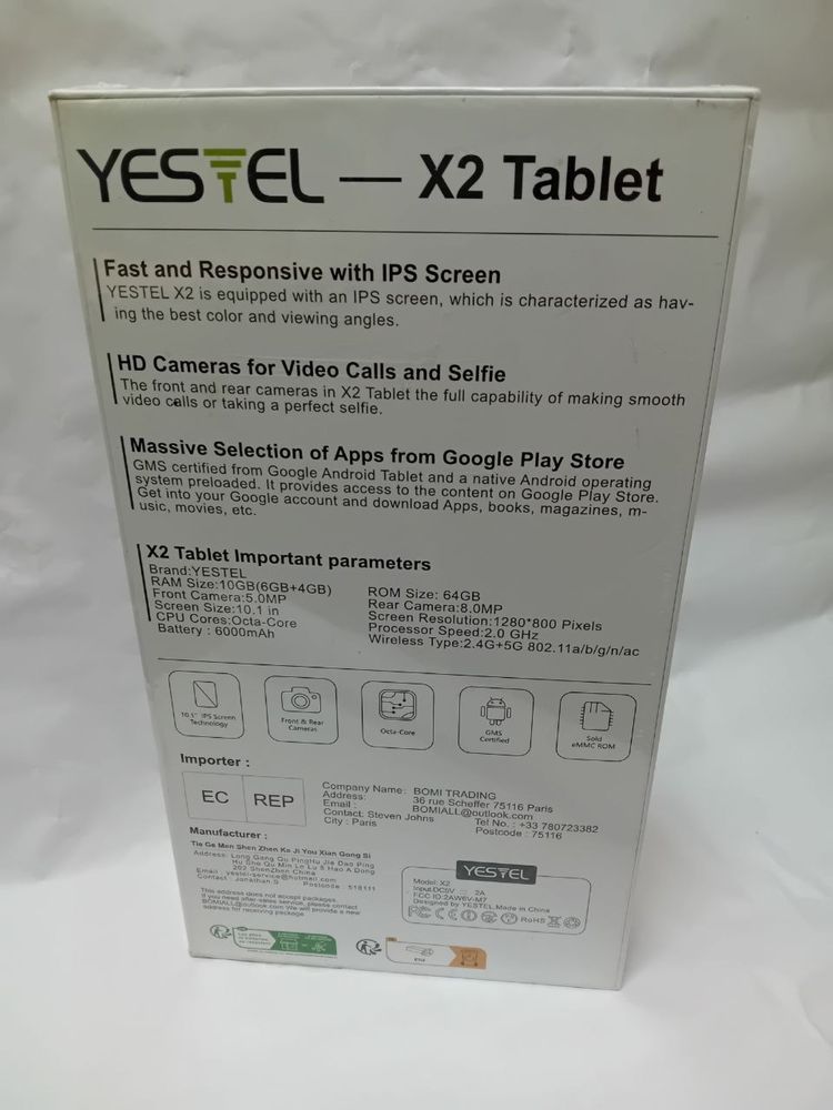 Tableta Yestel X2 10gb RAM 64 Memorie