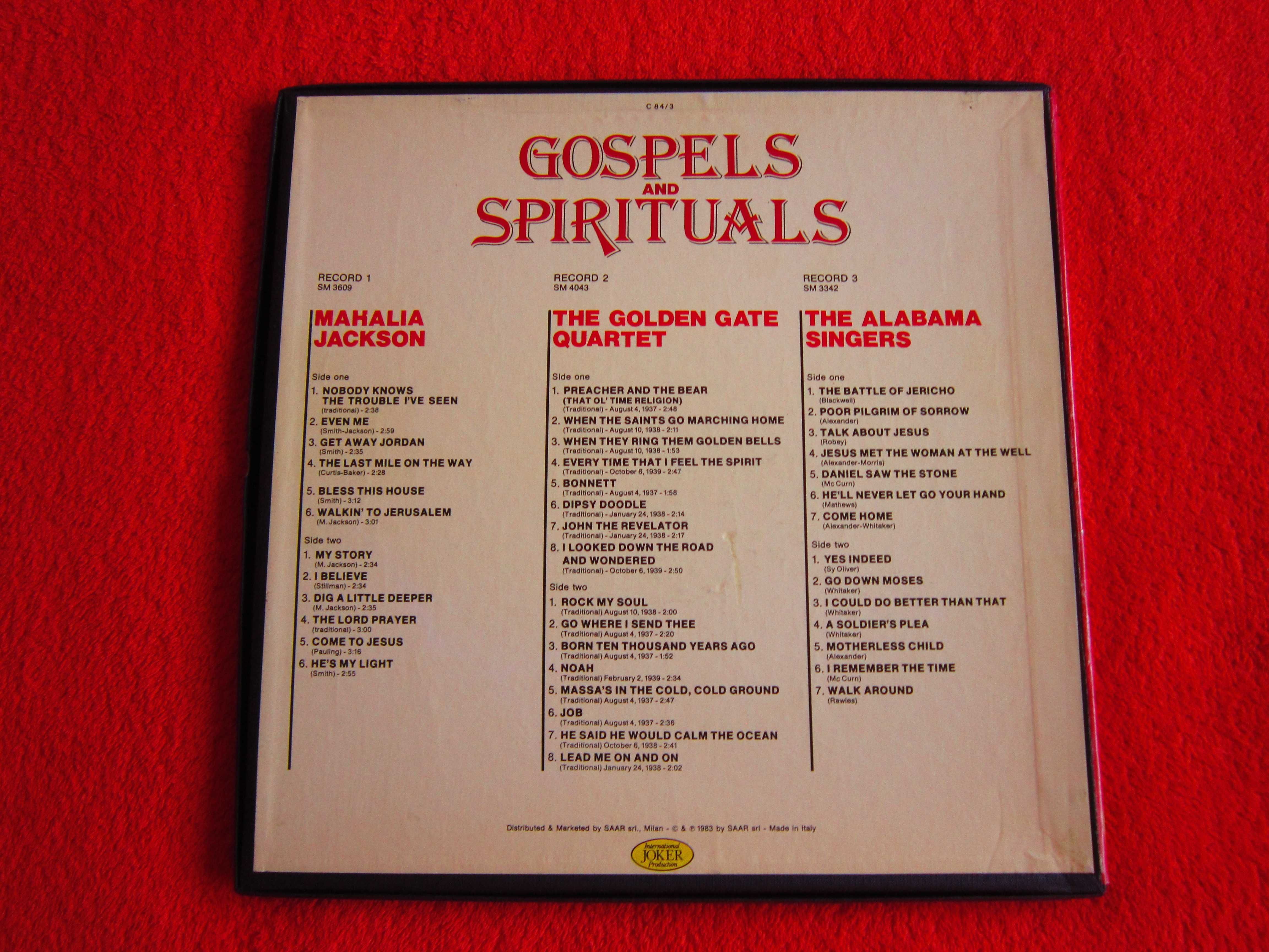 cadou rar 3LP Gospels &Spirituals- Mahalia Jackson,Golden Gate Quartet