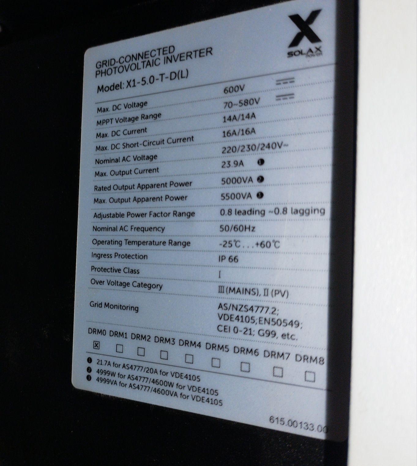 Инвертор Solax 5kW ongrid