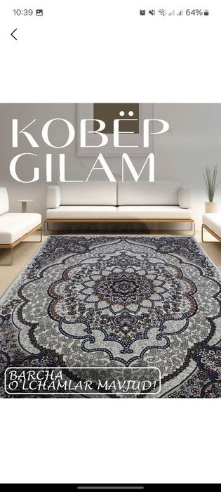 65000 ming sumdan kvdarti Gilamlarmiz Akril 100%