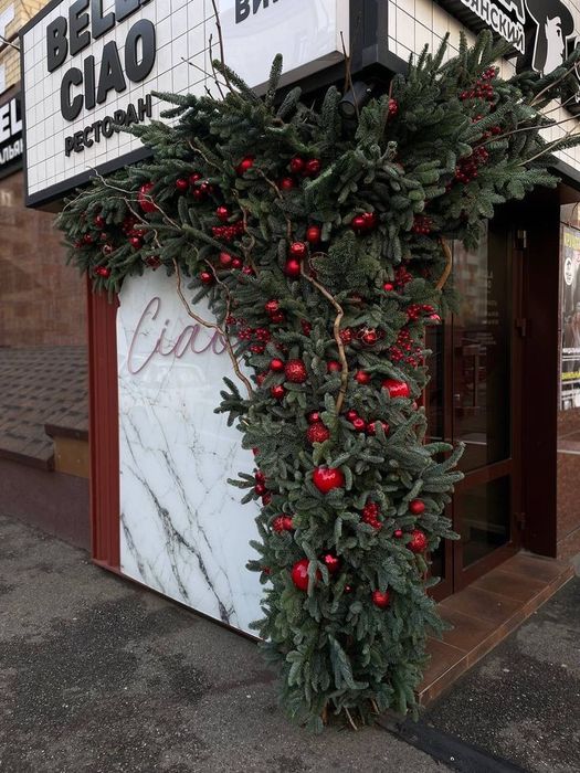 Наружное оформление на новый год