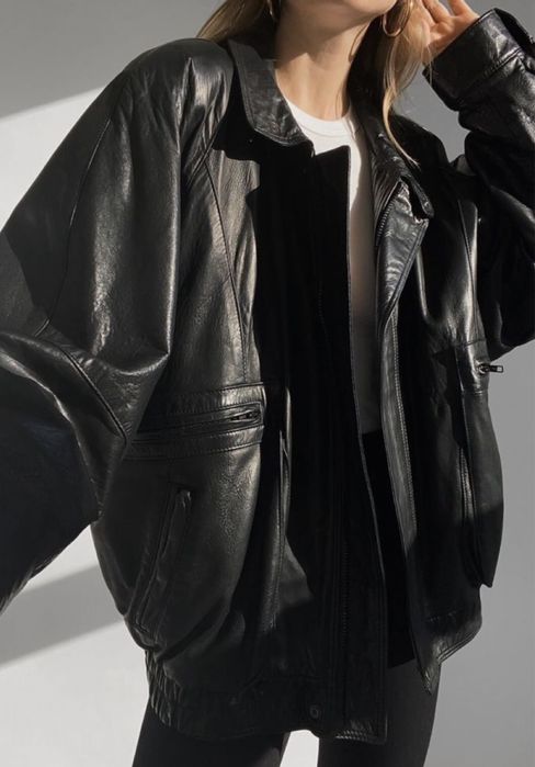 Кожено яке бомбър Канада унисекс