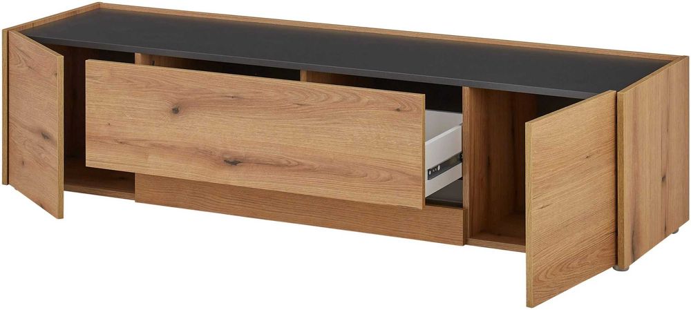 Mobila living  NOUA 4 piese  cu 2 vitrine, comoda Tv si raft de perete