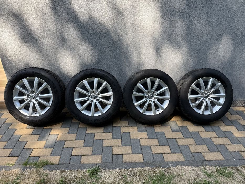 Vand jante Al ORIGINALE VW 16” 215/60 R16 cu anvelope de iarna