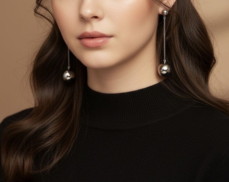 Новые висячие серьги