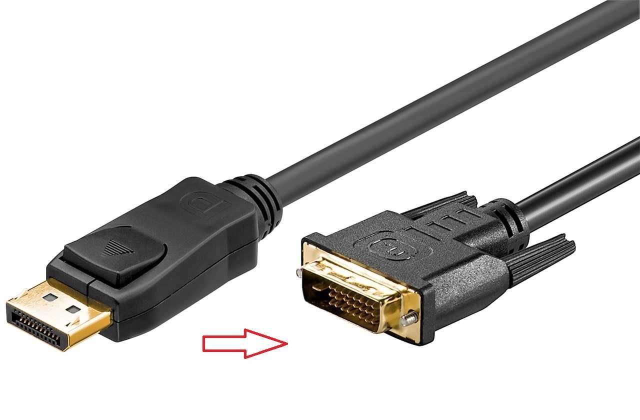 Cablu DisplayPort la DVI D DP tata la DVI-D tata Full HD 1920x1080P