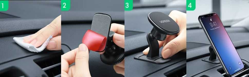 Ugreen магнитна стойка за телефон за кола Magnetic Car Phone Holder