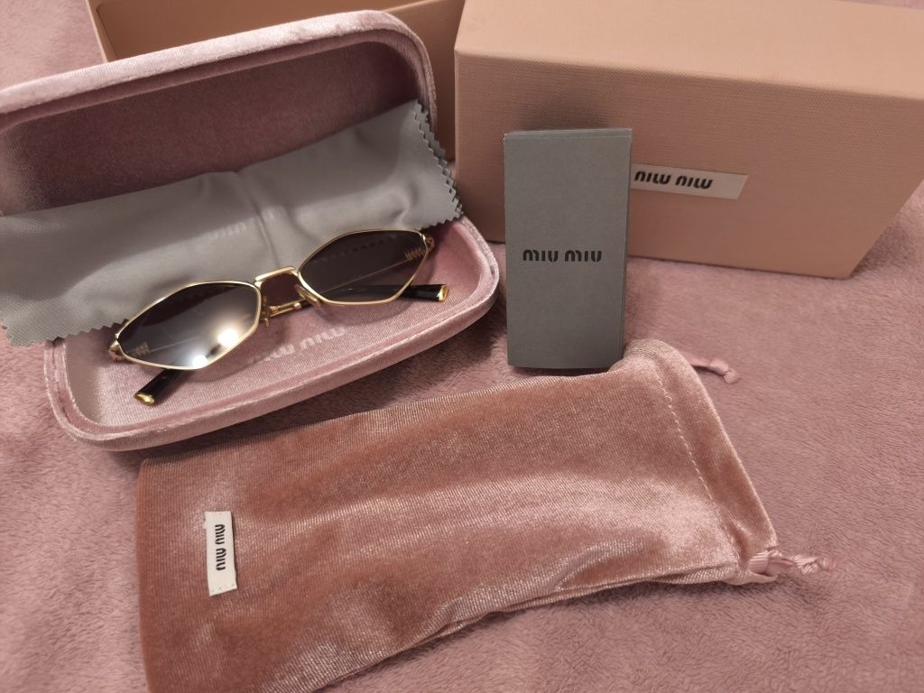 Miu miu  слънчеви очила Light purple brown -чисто нови