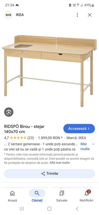 Birou Ikea Risdpo