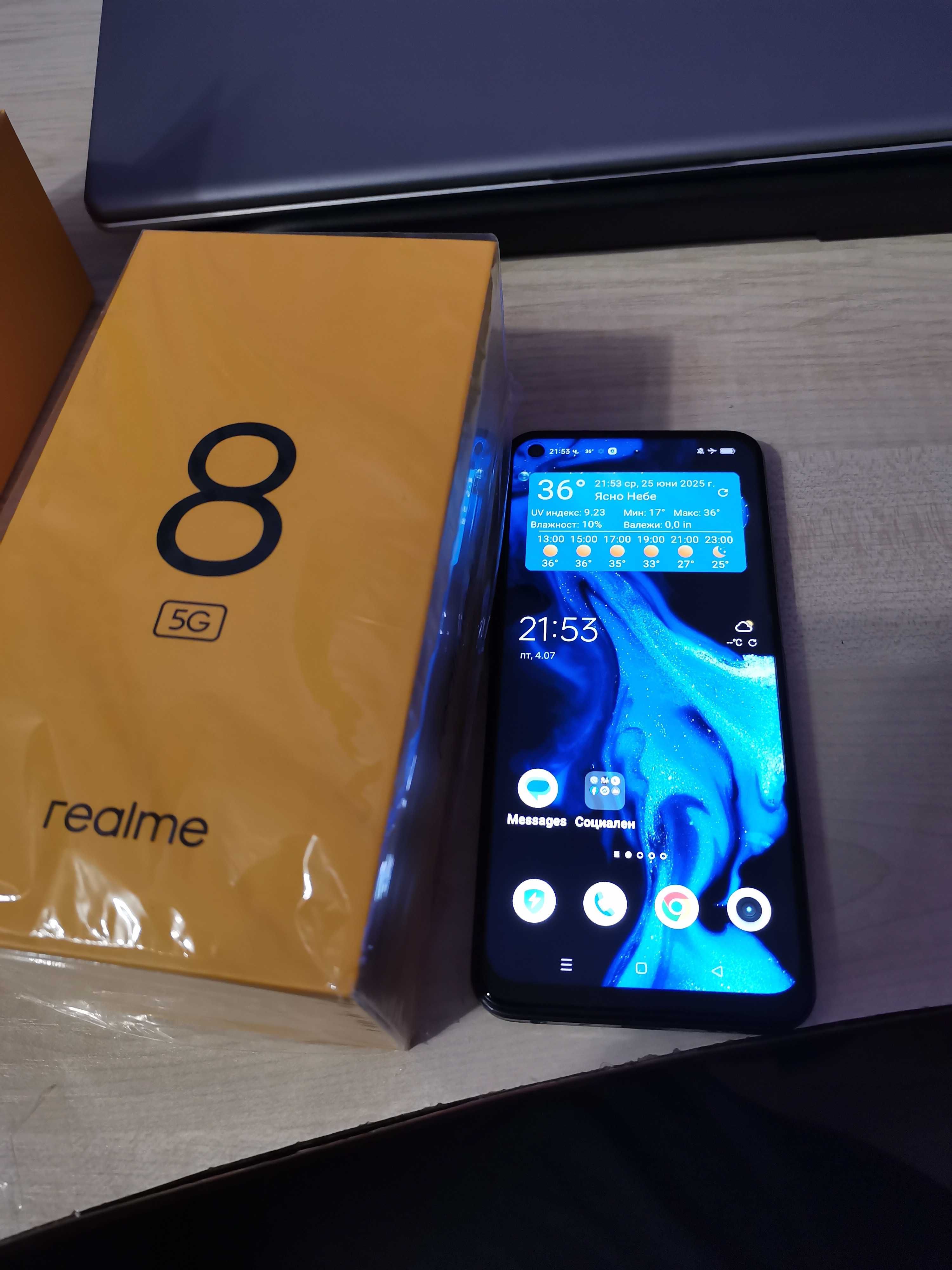 Телефон  REALME 8 5G  64 GB в отлично състояние