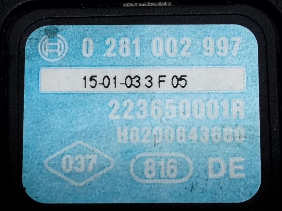 Senzor presiune galerie admisie 1.5 dci k9k 223650001r Renault Laguna