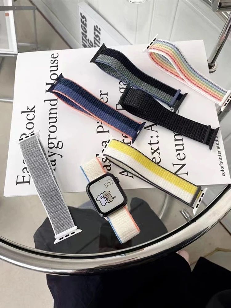 Велкро текстилни каишки за Apple Watch ULTRA/SE2/SE/10/9/8/7/6/5/4/3