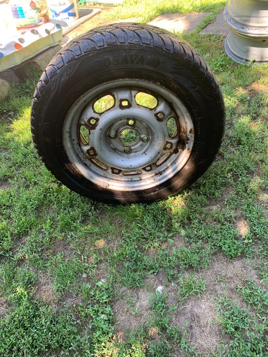 4 anvelope cu jante de aluminiu