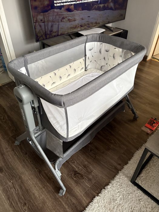 Бебешка кошара Next to me 3 в 1 Lionelo Leonie Plus люлееща се