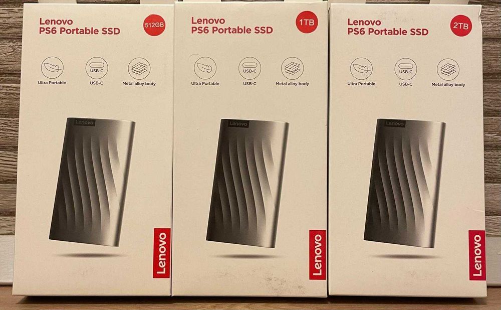 SSD Extern Lenovo PS6 PS8 512GB 1TB / 2TB  NOU SIGILAT