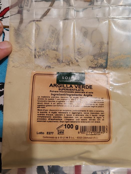 Argila verde зелена глина от Италия