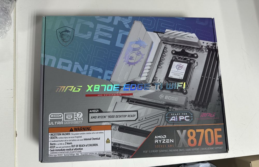 MSI MPG X870E Edge TI WiFi, AM5 для игровой компьютер