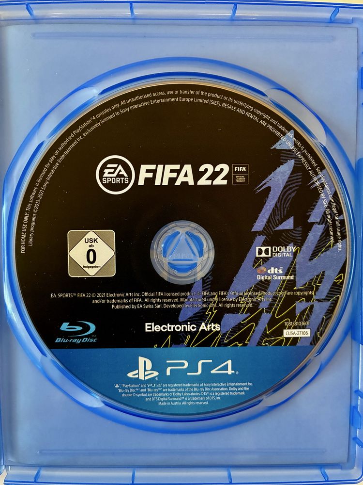 КАТО НОВА FIFA 22 EA Sports PS4 / PS 4 / PS5 / PS 5