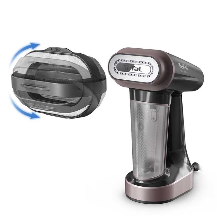 Aparat de calcat vertical TEFAL Pure Force DT8765E0, 1800W, 90g/min