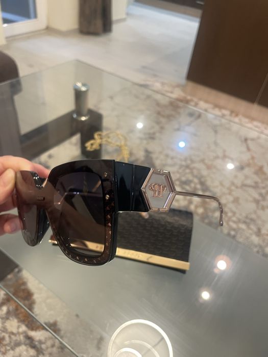 Оригинални очила Philip Plein с чантичка от кожа