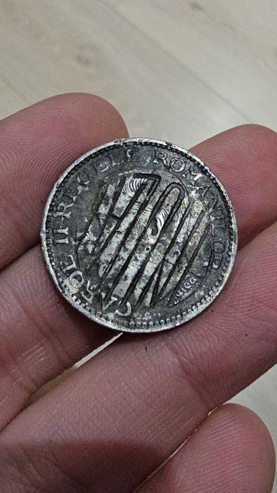 Moneda 100 lei 1936 ANULAT
