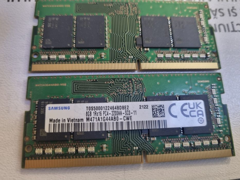 16 GB DDR4 Memorii RAM Laptop Samsung SODIMM 3200MHz