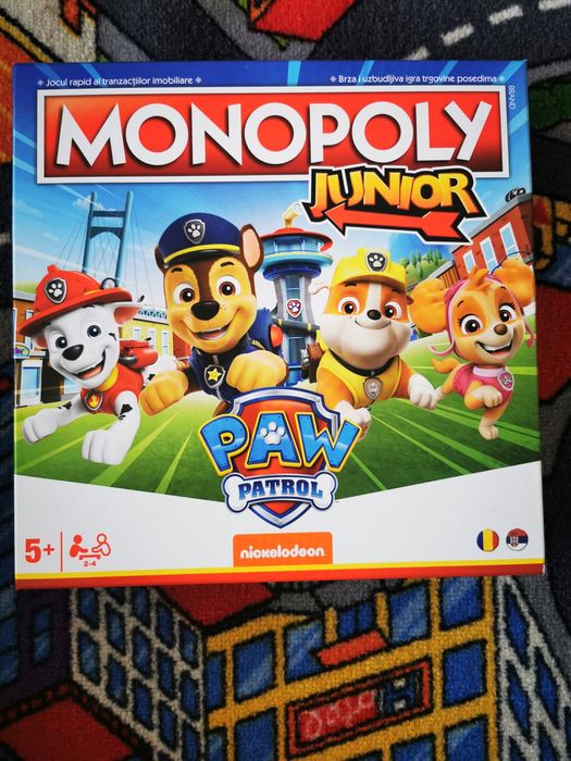 Monopoly junior patrula cățelușilor 5+