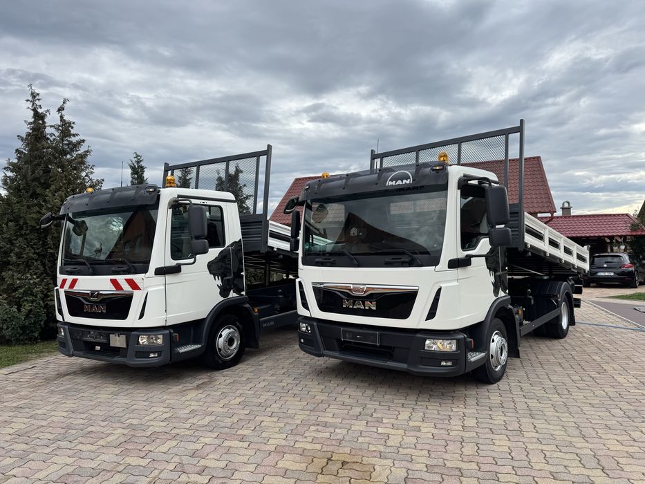 2 unitati MAN TGL 8.180 basculabil 7.5t 2015 (similar atego eurocargo)
